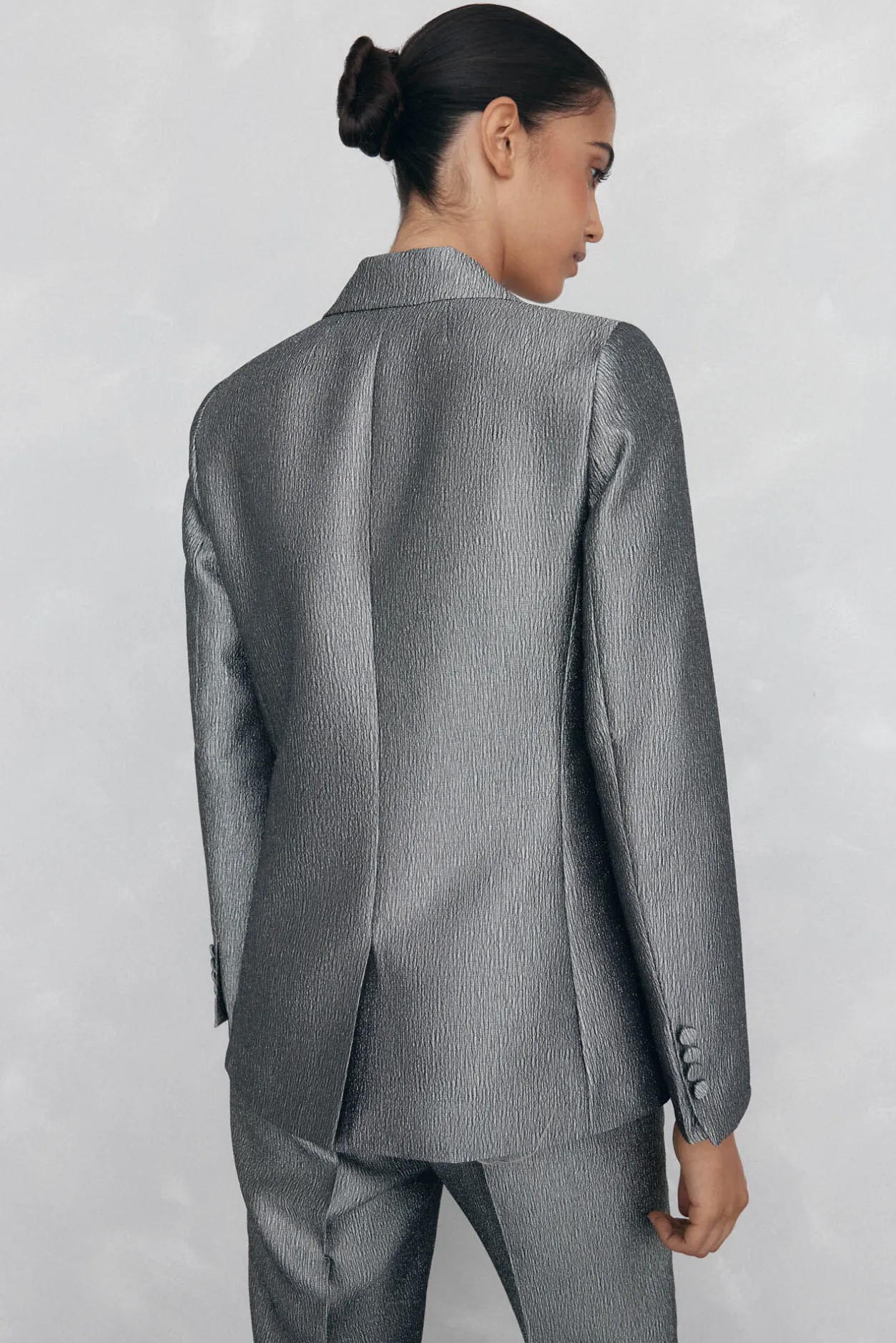 Pedro del Hierro Blazer fantasía doble botonadura Gris New