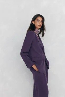 Pedro del Hierro Blazer regular fit morada Morado Outlet