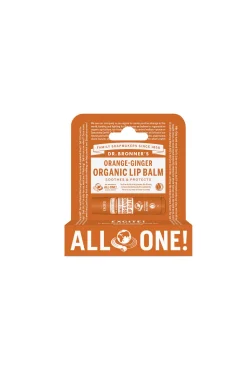 Dr. Bronner's Bálsamo labial orgánico "-Jenjibre" naranja Discount