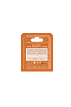 Dr. Bronner's Bálsamo labial orgánico "-Jenjibre" naranja Discount