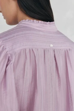 Pedro del Hierro Blusa amplia lisa Morado New