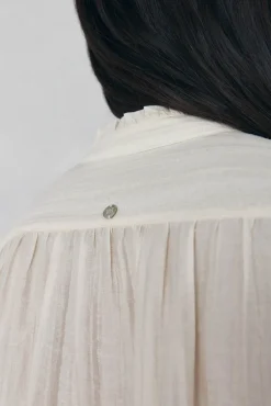 Pedro del Hierro Blusa amplia lisa Beige Clearance