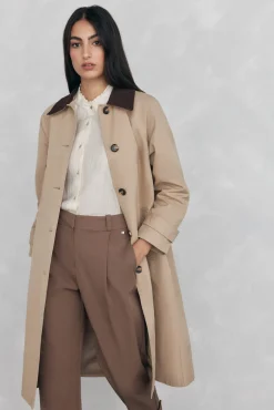 Pedro del Hierro Blusa amplia lisa Beige Clearance