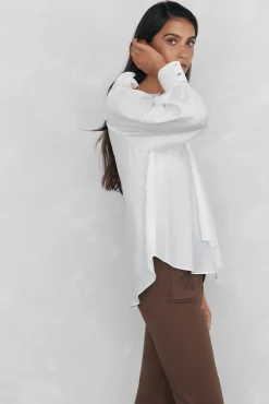 Pedro del Hierro Blusa amplia lisa Blanco Discount