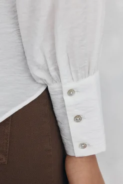 Pedro del Hierro Blusa amplia lisa Blanco Discount