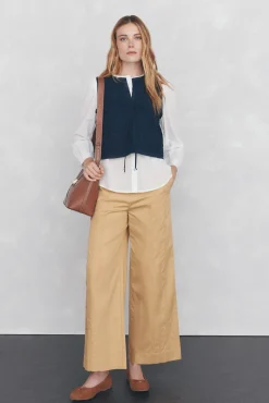 Pedro del Hierro Blusa amplia lisa Blanco Outlet