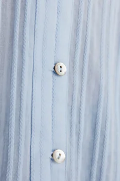 Pedro del Hierro Blusa amplia lisa Azul New