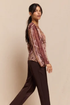 Slowlove Blusa asimetrica Multicolor Hot