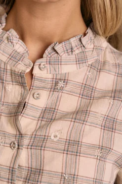 Polín Et Moi Blusa bordados Belinda Estampado beige