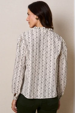 Polín Et Moi Blusa bordados Debi Beige Discount