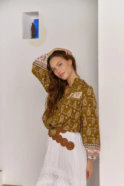 Jaase Blusa Bree estampado Amalie Estampado beige Sale