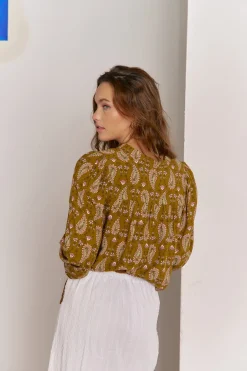 Jaase Blusa Bree estampado Amalie Estampado beige Sale