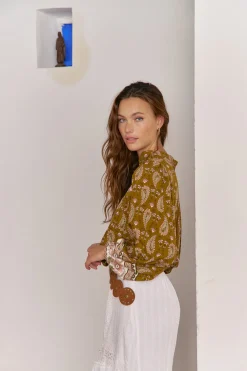 Jaase Blusa Bree estampado Amalie Estampado beige Sale