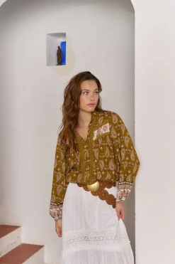Jaase Blusa Bree estampado Amalie Estampado beige Sale
