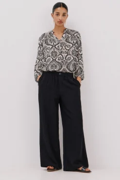 Cortefiel Blusa canesú delantro Estampado gris New