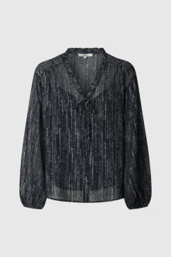 Pepe Jeans Blusa Con Detalles Metalizados azul Outlet