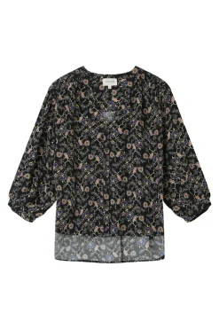 Grace & Mila Blusa de manga larga estampada Negro