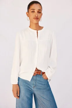 Cortefiel Blusa detalle bordado Blanco New