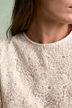 Polín Et Moi Blusa encaje ferrara Marfil Best