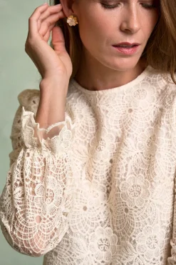 Polín Et Moi Blusa encaje ferrara Marfil Best