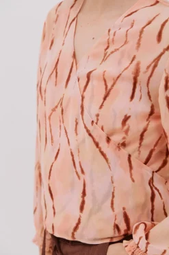 Cortefiel Blusa escote pico Multicolor Clearance