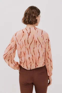 Cortefiel Blusa escote pico Multicolor Clearance