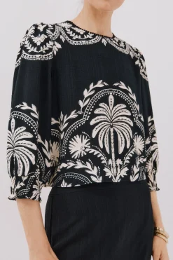 Cortefiel Blusa estampada Multicolor Clearance