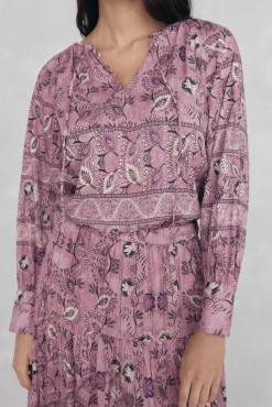 Pedro del Hierro Blusa estampada Morado Sale