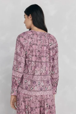 Pedro del Hierro Blusa estampada Morado Sale