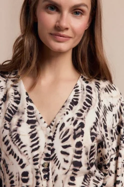 Slowlove Blusa estampada Marfil Best