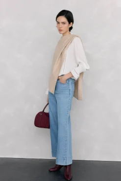 Pedro del Hierro Blusa gasa puntillas Blanco