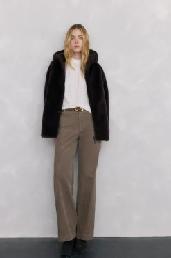 Pedro del Hierro Blusa gasa volantes Crudo Online