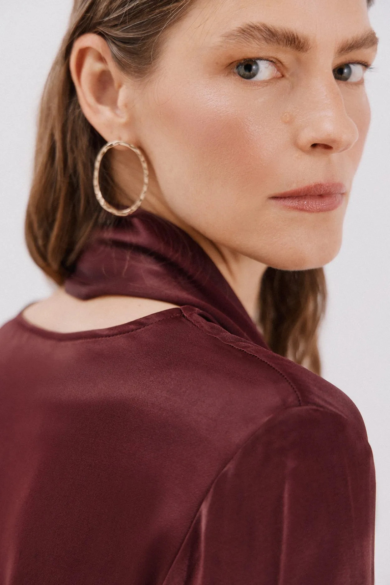 Cortefiel Blusa lazo Vino Best