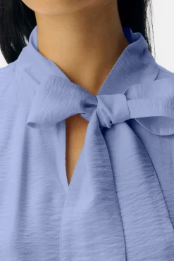 Object Blusa lazo viscosa Azul Hot