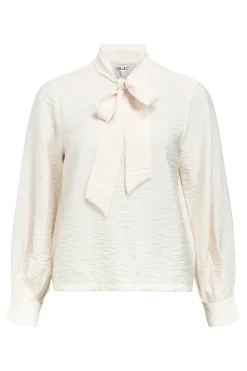 Object Blusa lazo viscosa Blanco Clearance