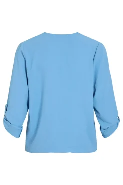 Vila Blusa manga 3/4 Turquesa Discount