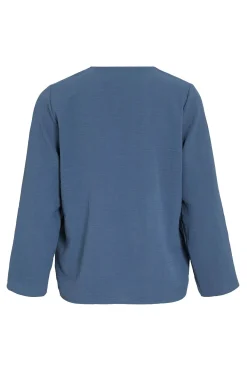 Vila Blusa manga 3/4 Azul Sale