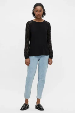 Object Blusa manga fantasía Negro Hot