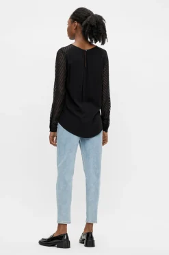 Object Blusa manga fantasía Negro Hot