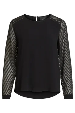 Object Blusa manga fantasía Negro Hot