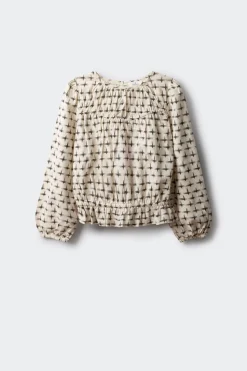 Springfield Kids Blusa manga larga niña blanco New