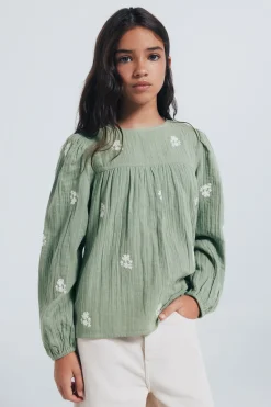 Springfield Kids Blusa manga larga niña verde Best