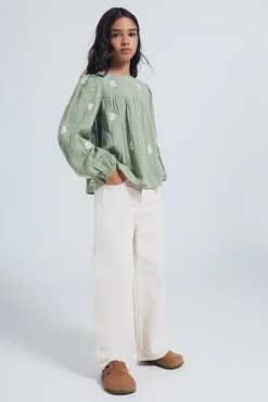 Springfield Kids Blusa manga larga niña verde Best