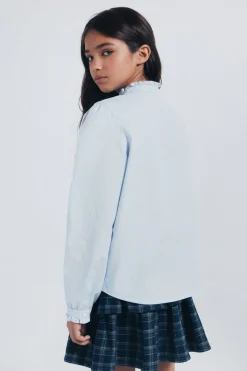 Springfield Kids Blusa manga larga niña azul Hot