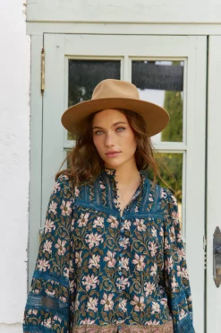 Jaase Blusa nadia estampado Nomade Estampado azul Clearance