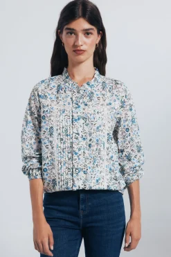 Springfield Blusa plumetti lace azul Clearance