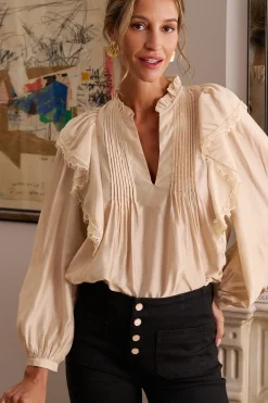 Polín Et Moi Blusa puntilla Anne Beige