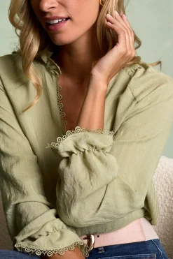 Polín Et Moi Blusa puntilla Lyra Verde Hot