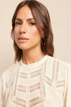 Slowlove Blusa puntillas Marfil Clearance