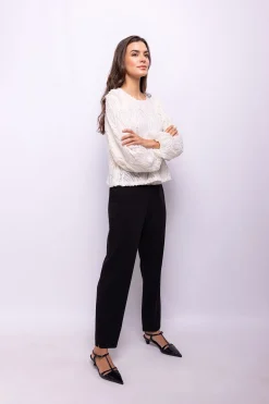 Object Blusa tejido textura Blanco Clearance